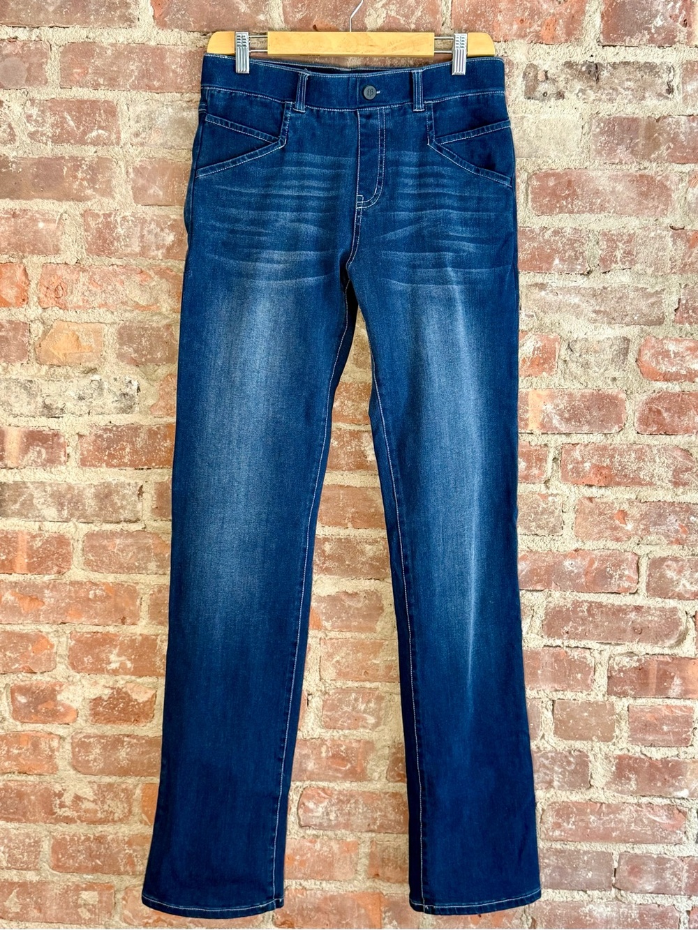 Betabrand Women’s Indigo Yoga Denim  Jeans Bootcut